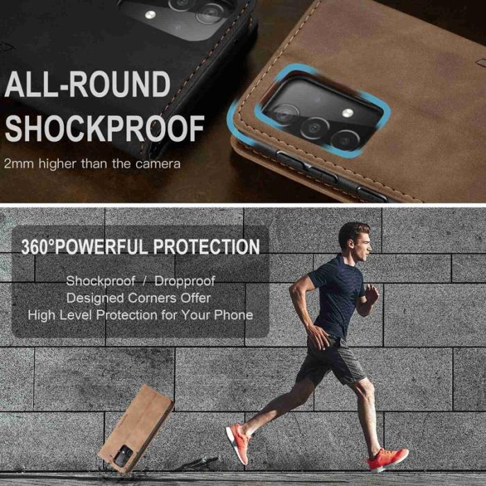 Caseme - CASEME 013 Läderfodral till Samsung Galaxy A52 5G - Brun