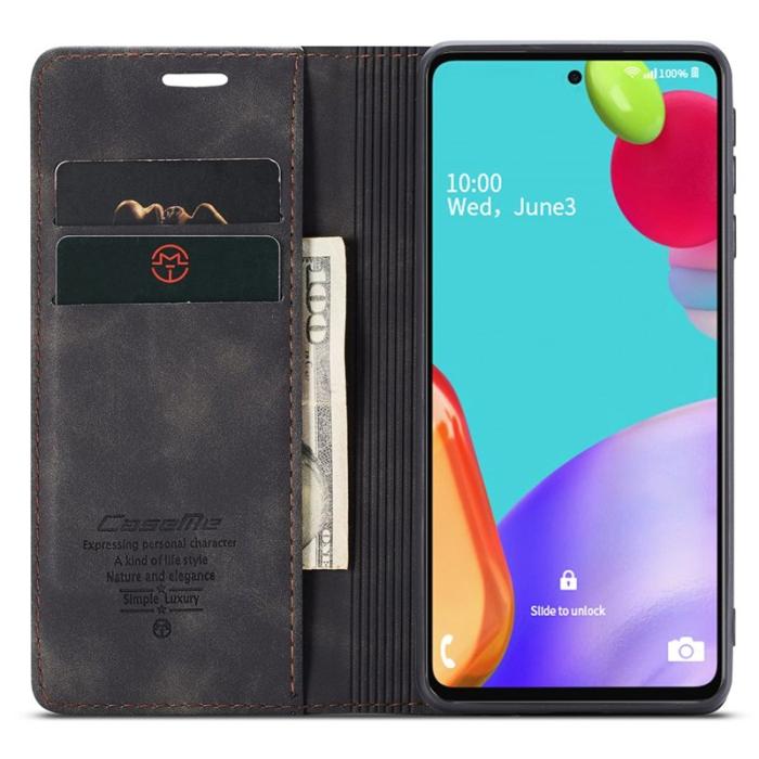Caseme - CASEME 013 Läderfodral till Samsung Galaxy A52 5G - Svart