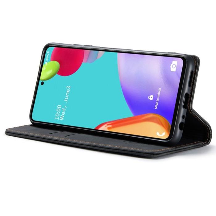Caseme - CASEME 013 Läderfodral till Samsung Galaxy A52 5G - Svart