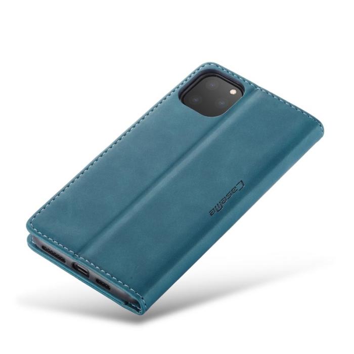 Caseme - CASEME 013 Läderplånboksfodral för iPhone 11 Pro - Blå