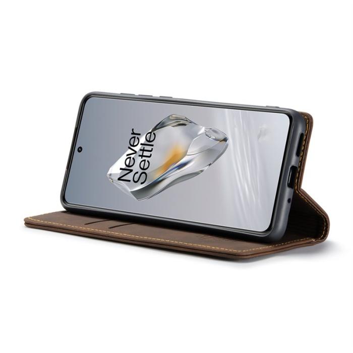 Caseme - CASEME 013 OnePlus 12 5G Skal Business Stil med Kortfack - Kaffe