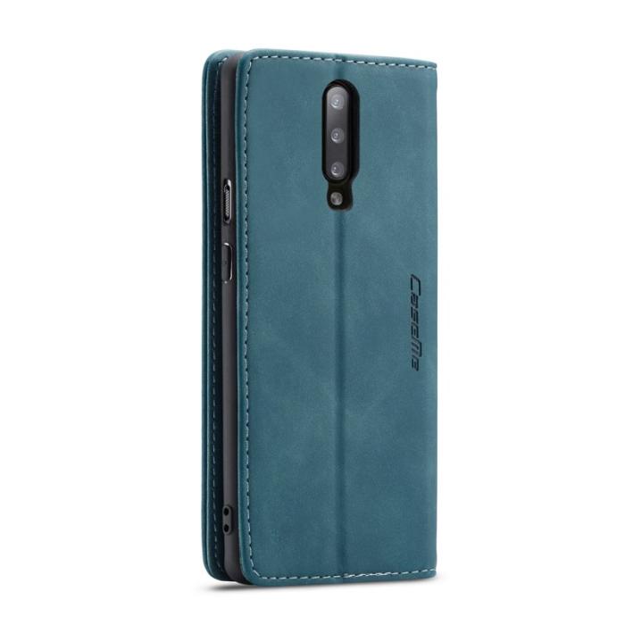 Caseme - CASEME 013 OnePlus 7 Pro Skal Auto-absorberande PU Läder Blå