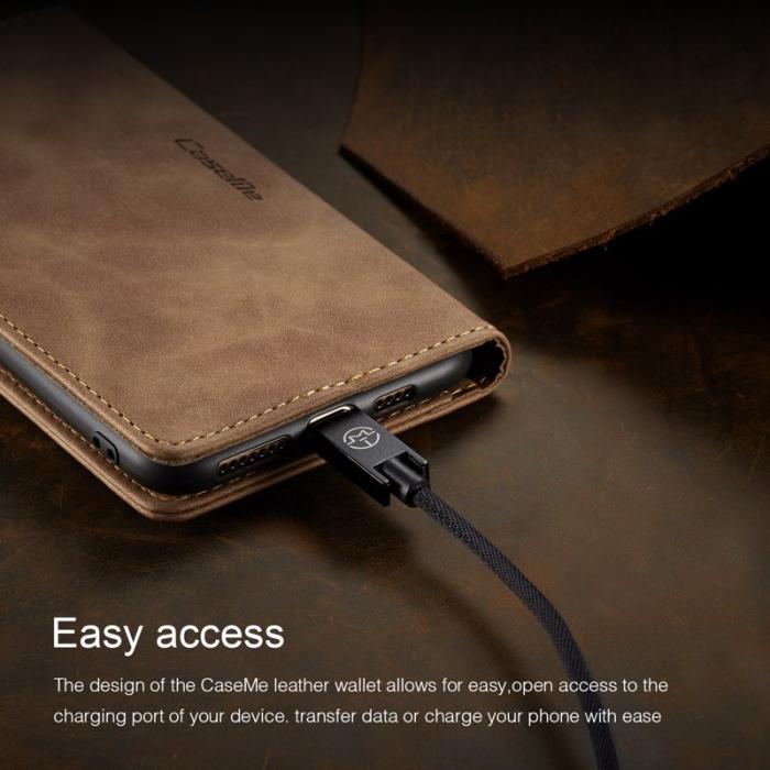 Caseme - CASEME 013 PU Leather Card Holder Fodral iPhone XS Max Khaki