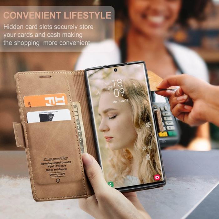 Caseme - CASEME 013 Samsung Galaxy S24 Ultra Fodral Brun