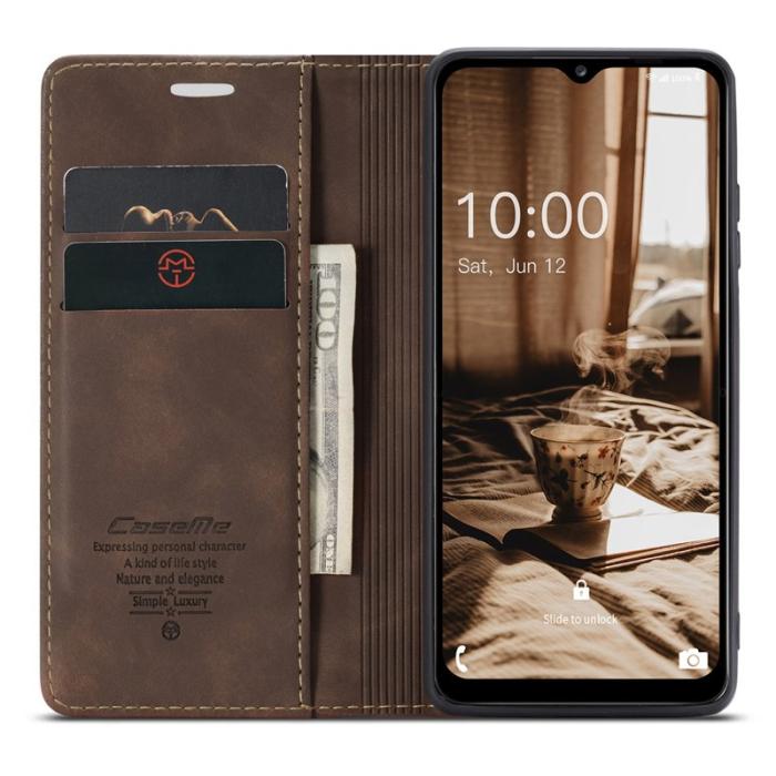 Caseme - CASEME 013 Series Fodral för Samsung Galaxy A14 5G - Coffee
