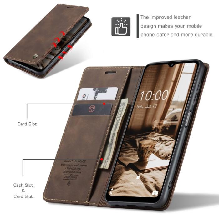 Caseme - CASEME 013 Series Fodral för Samsung Galaxy A14 5G - Coffee