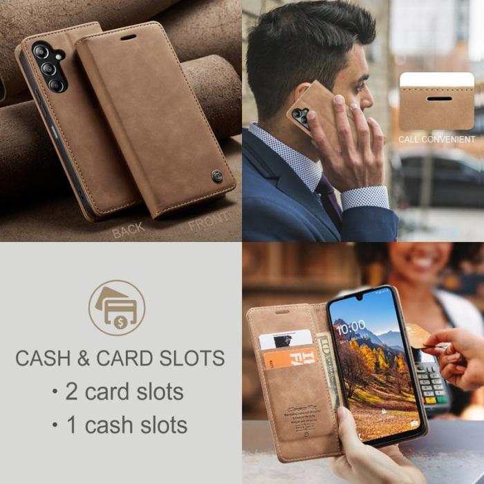 Caseme - CASEME 013 Series Fodral för Samsung Galaxy A26 5G - Brun