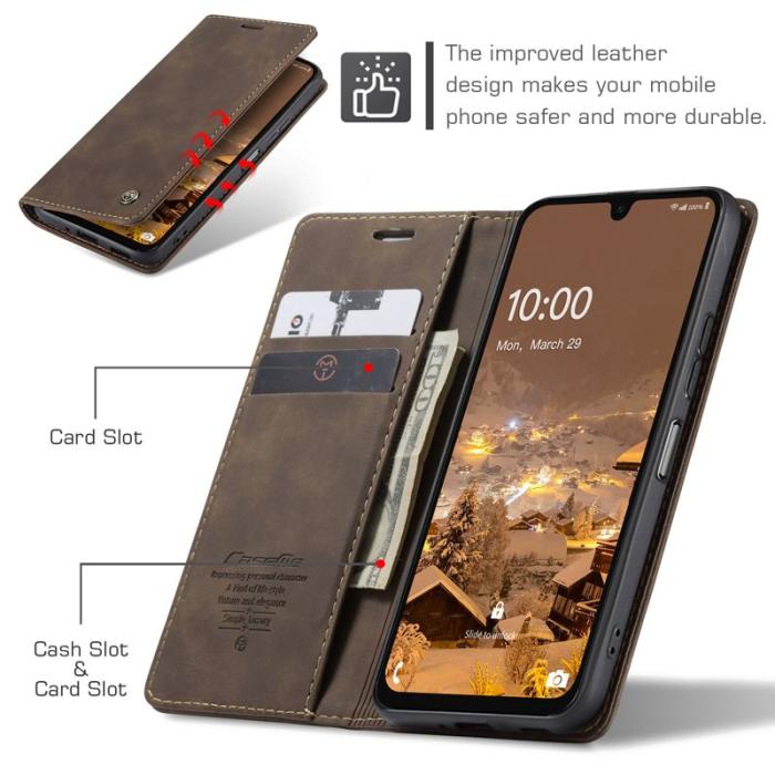Caseme - CASEME 013 Series Fodral för Samsung Galaxy A26 5G - Kaffe