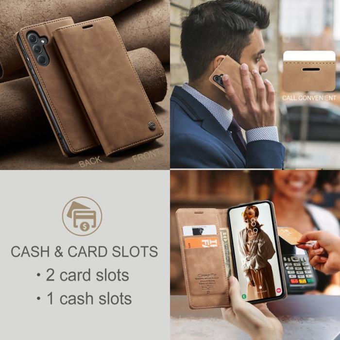 Caseme - CASEME 013 Series Fodral för Samsung Galaxy A36 5G - Brun