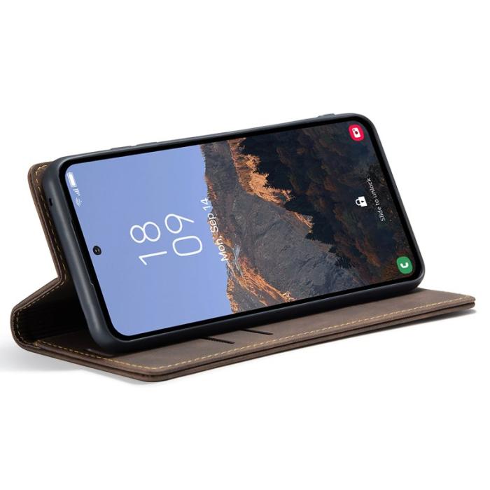 Caseme - CASEME 013 Series Fodral för Samsung Galaxy A54 5G - Kaffe