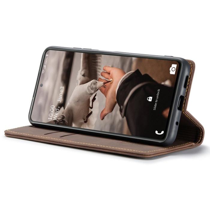 Caseme - CASEME 013 Series Fodral för Samsung Galaxy S20 FE 2022 - Kaffe