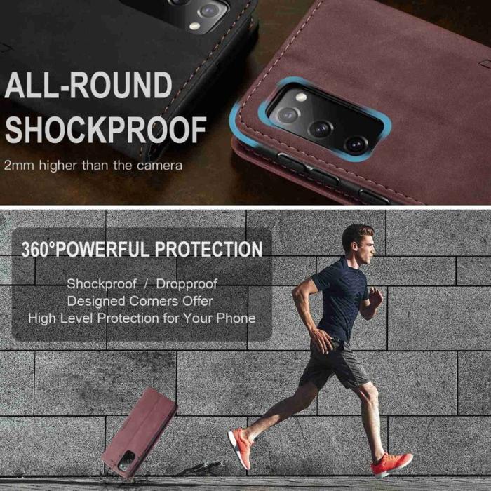 Caseme - CASEME 013 Series Fodral för Samsung Galaxy S20 FE 5G - Röd