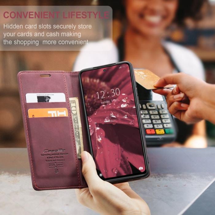 Caseme - CASEME 013 Series Fodral för Xiaomi 12 5G - Vinröd