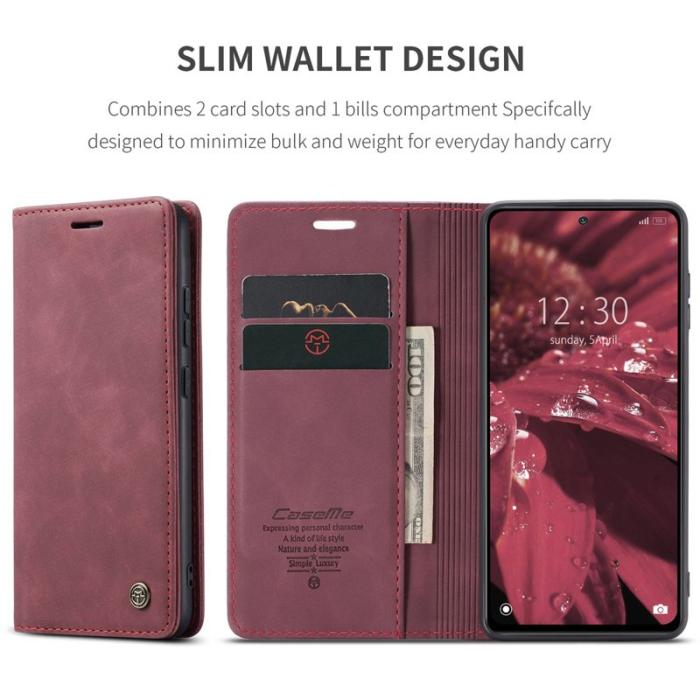 Caseme - CASEME 013 Series Fodral för Xiaomi 12 5G - Vinröd