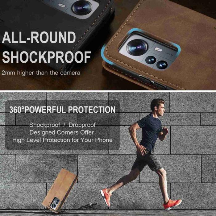 Caseme - CASEME 013 Series Fodral för Xiaomi 12 Pro 5G - Brun