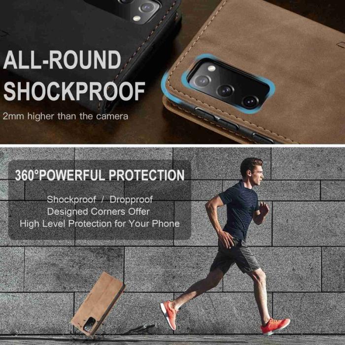 Caseme - CASEME 013 Series Fodral Samsung Galaxy S20 FE 4G/5G Brun