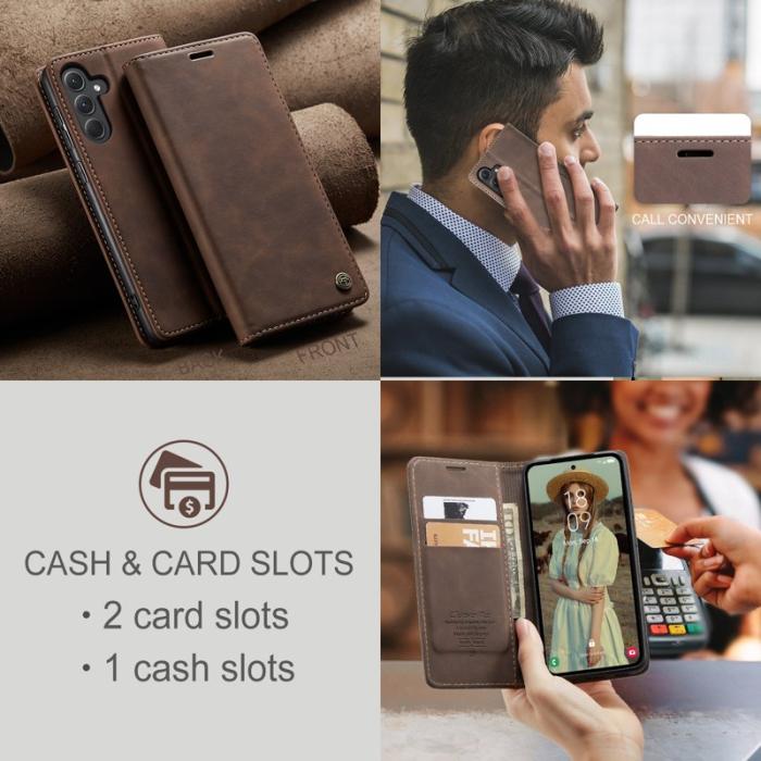 Caseme - CASEME 013 Series Fodral till Samsung Galaxy A36 5G - Kaffe