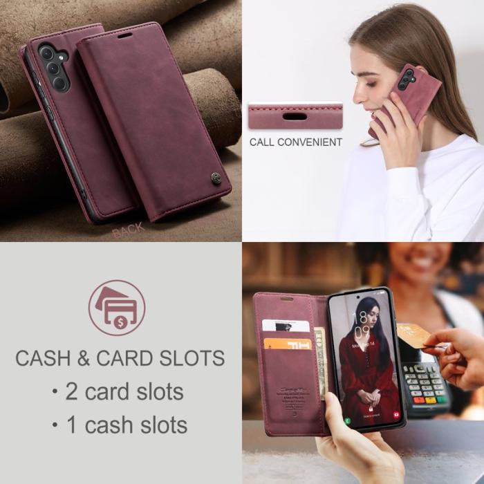 Caseme - CASEME 013 Series Fodral till Samsung Galaxy A36 5G - Röd
