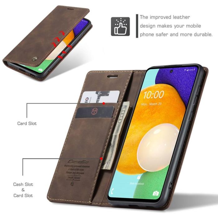 Caseme - CASEME 013 Series Fodral till Samsung Galaxy A53 5G - Kaffe