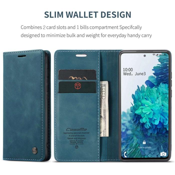Caseme - CASEME 013 Series Fodral till Samsung Galaxy S20 FE 5G - Blå