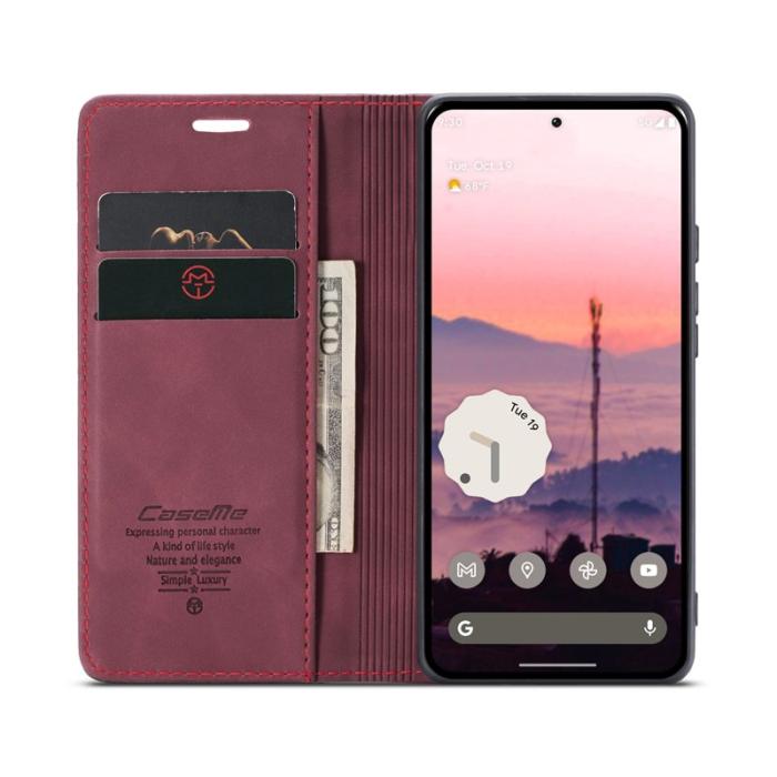 Caseme - CASEME 013 Series Google Pixel 10 Pro Fodral Läder Röd