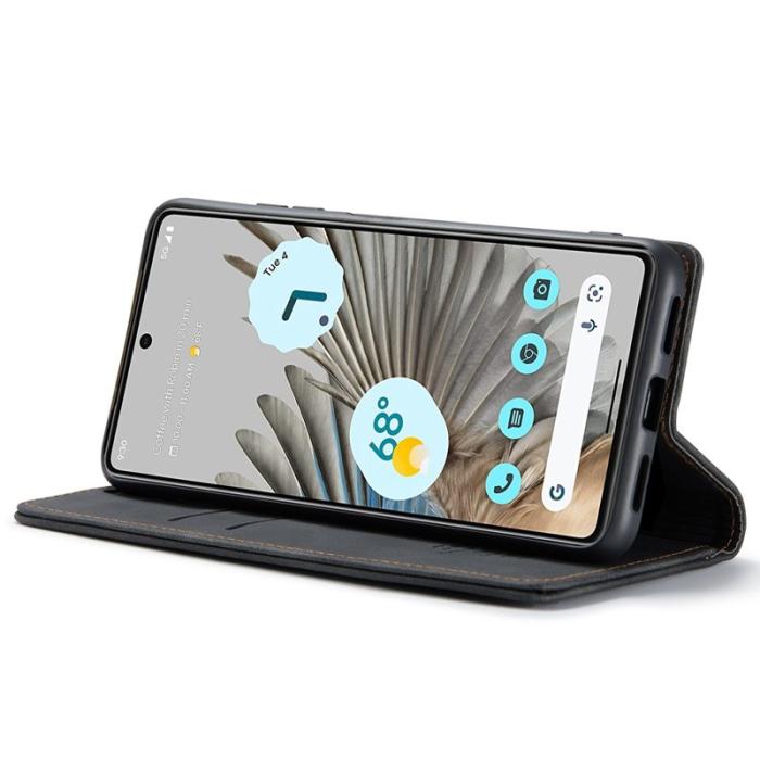Caseme - CASEME 013 Series Google Pixel 7 Pro Fodral PU Läder Svart