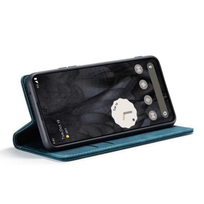 Caseme - CASEME 013 Series Google Pixel 8 Pro Fodral PU Läder Blå