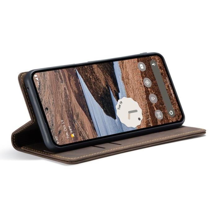 Caseme - CASEME 013 Series Google Pixel 9 Pro XL Skal Läder Kaffe