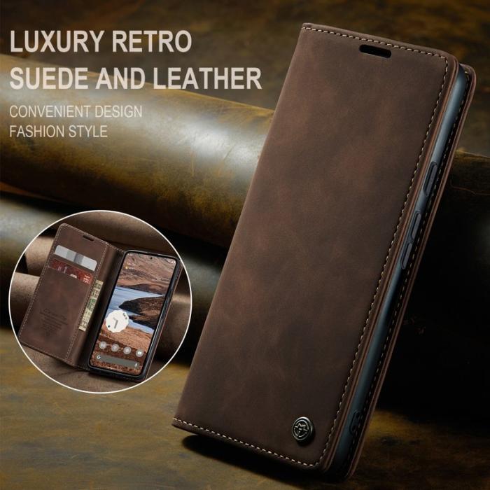 Caseme - CASEME 013 Series Google Pixel 9 Pro XL Skal Läder Kaffe