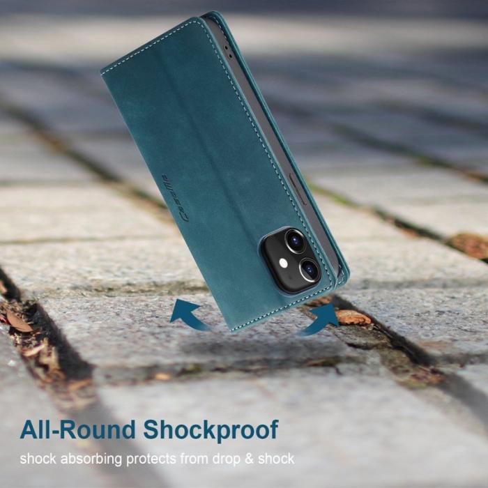 Caseme - CASEME 013 Series iPhone 12 Pro Fodral Läder Ställ Green