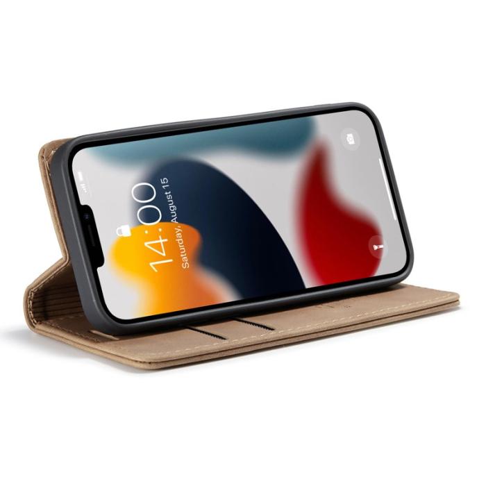 Caseme - CASEME 013 Series iPhone 13 mini Fodral Läder Magnetisk Brun
