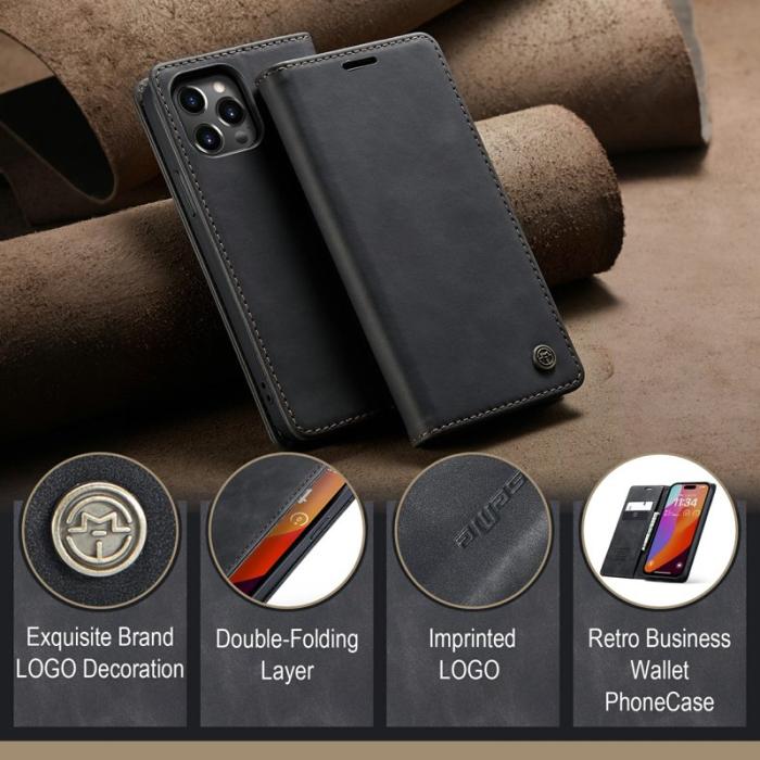 Caseme - CASEME 013 Series iPhone 16 Pro Max Skal med Kortfack - Svart