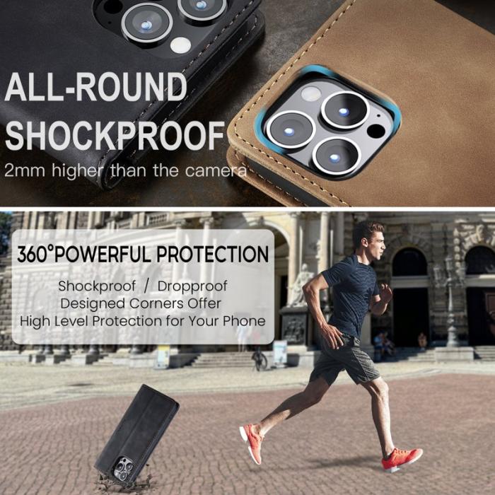 Caseme - CASEME 013 Series iPhone 16 Pro Max Skal med Kortfack - Svart