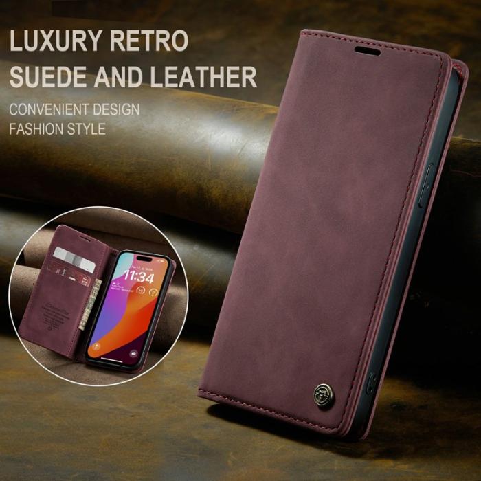 Caseme - CASEME 013 Series iPhone 16 Pro Skal med Kortfack Röd