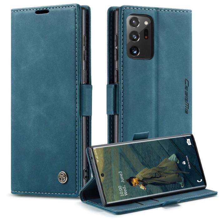 Caseme - CASEME 013 Series Läderfodral för Samsung Galaxy Note20 Ultra - Grön