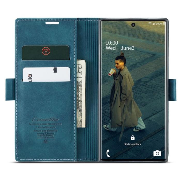 Caseme - CASEME 013 Series Läderfodral för Samsung Galaxy Note20 Ultra - Grön