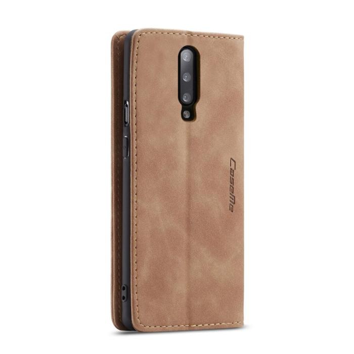 Caseme - CASEME 013 Series OnePlus 7 Pro Fodral PU Läder Brun
