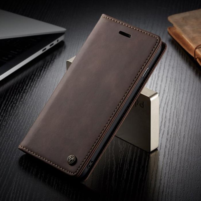 Caseme - CASEME 013 Series Plånboksfodral i PU-läder för iPhone 6s - Kaffe