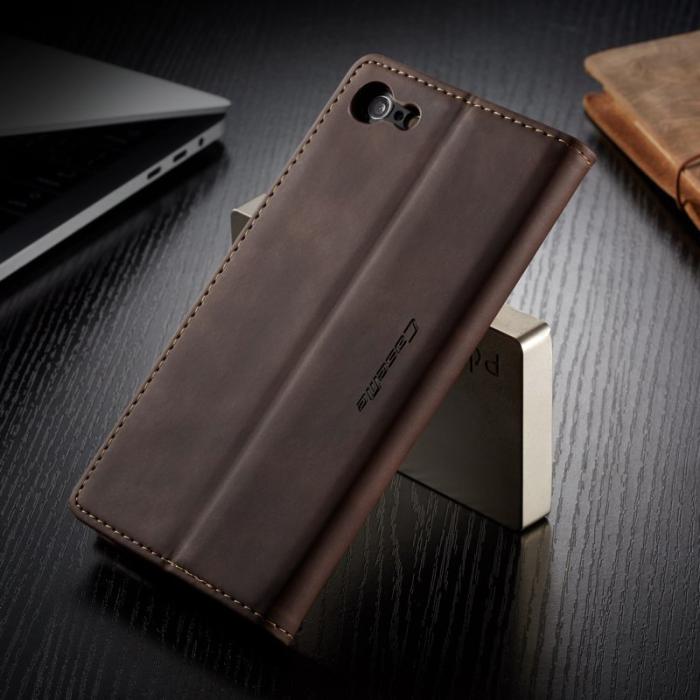 Caseme - CASEME 013 Series Plånboksfodral i PU-läder för iPhone 6s - Kaffe