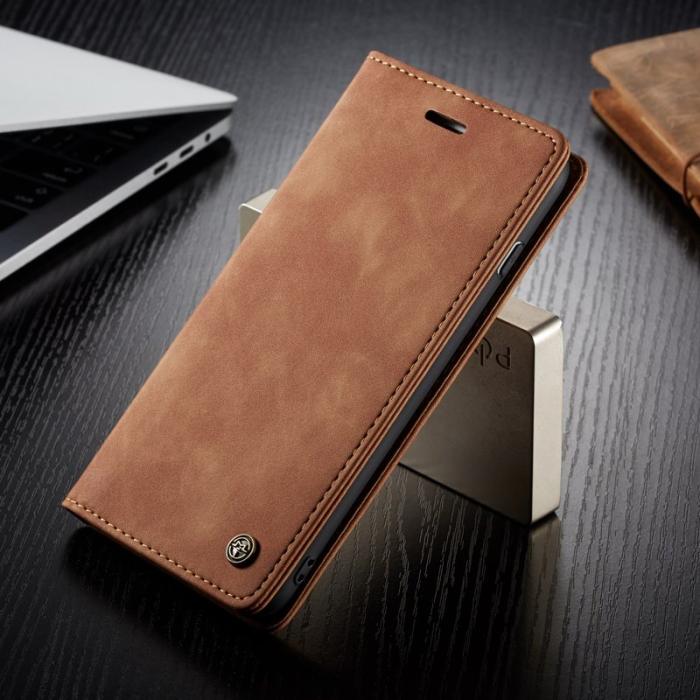 Caseme - CASEME 013 Series Plånboksfodral i PU-läder för iPhone 6s - Khaki