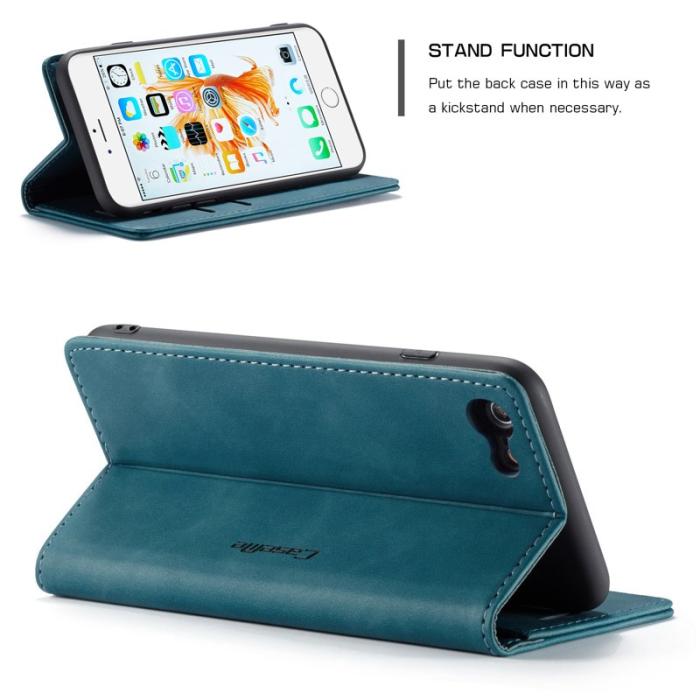 Caseme - CASEME 013 Series PU Leather Wallet Case för iPhone 6s Plus - Blå