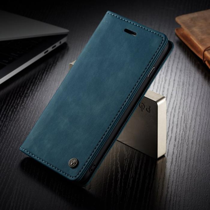 Caseme - CASEME 013 Series PU Leather Wallet Case för iPhone 6s Plus - Blå
