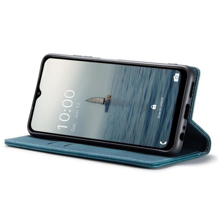 Caseme - CASEME 013 Series Samsung Galaxy A34 5G Skal PU Läder Blå