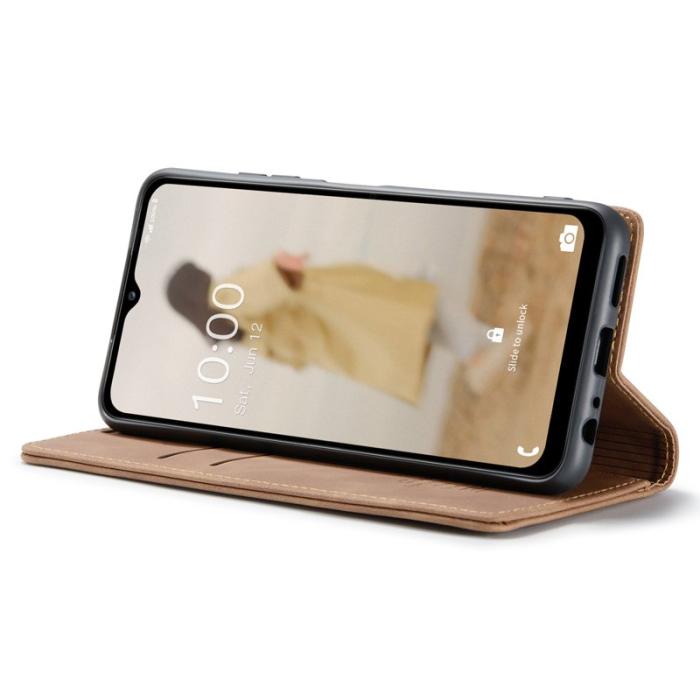 Caseme - CASEME 013 Series Samsung Galaxy A34 5G Skal PU Läder Brun