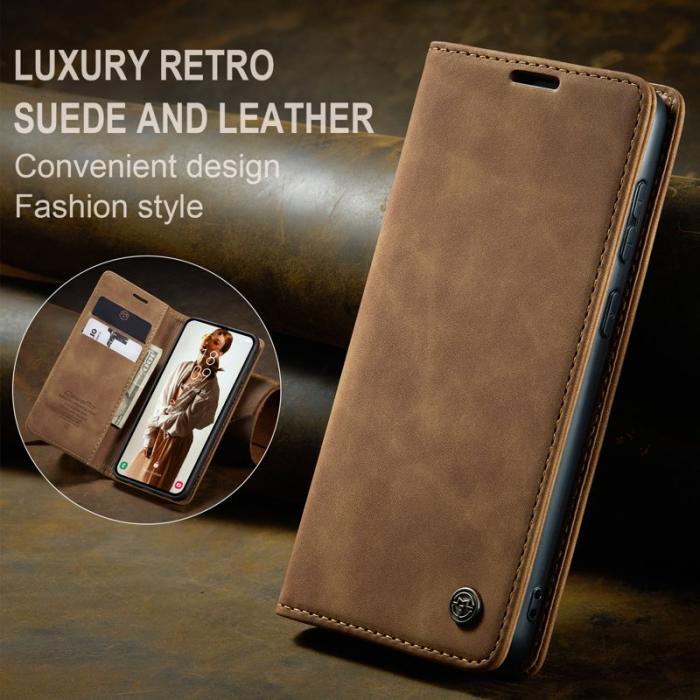 Caseme - CASEME 013 Series Samsung Galaxy A35 5G Skal Magnetisk Brun