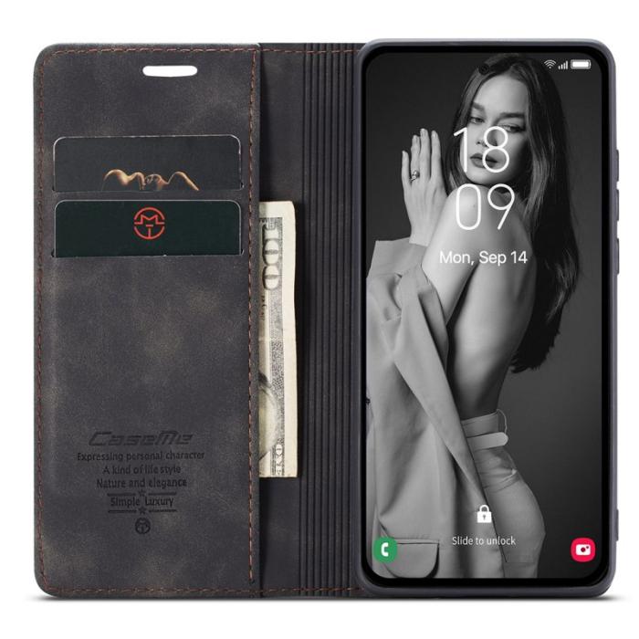 Caseme - CASEME 013 Series Samsung Galaxy A35 5G Skal Magnetisk Svart