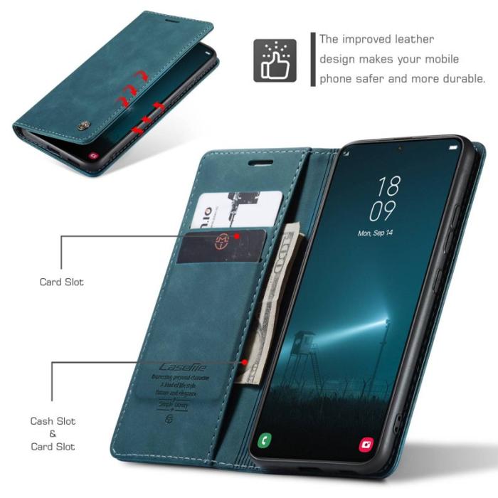 Caseme - CASEME 013 Series Samsung Galaxy S22 5G Fodral Grön