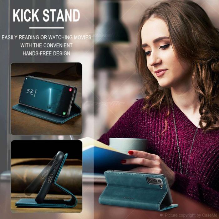 Caseme - CASEME 013 Series Samsung Galaxy S22 5G Fodral Grön