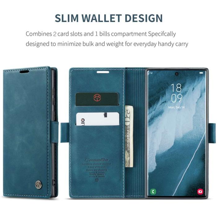 Caseme - CASEME 013 Series Samsung Galaxy S22 Ultra Fodral Grön