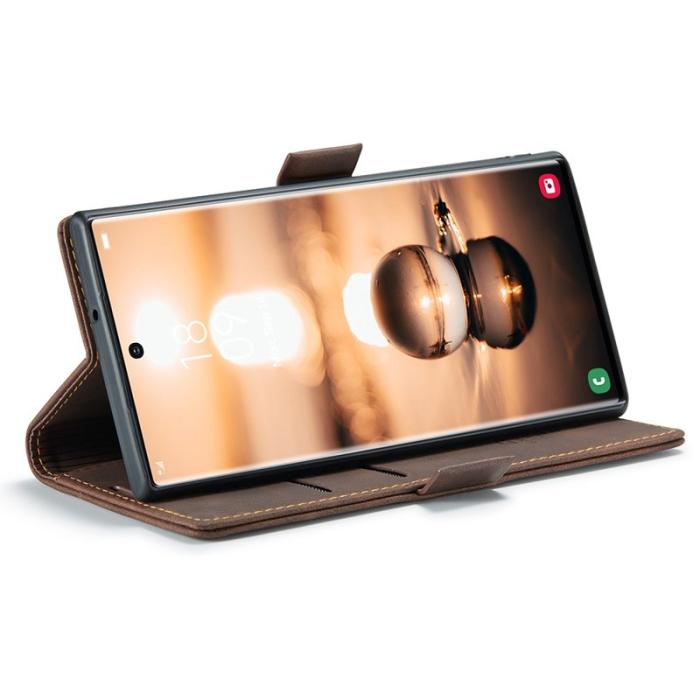 Caseme - CASEME 013 Series Samsung Galaxy S22 Ultra Skal - Kaffe